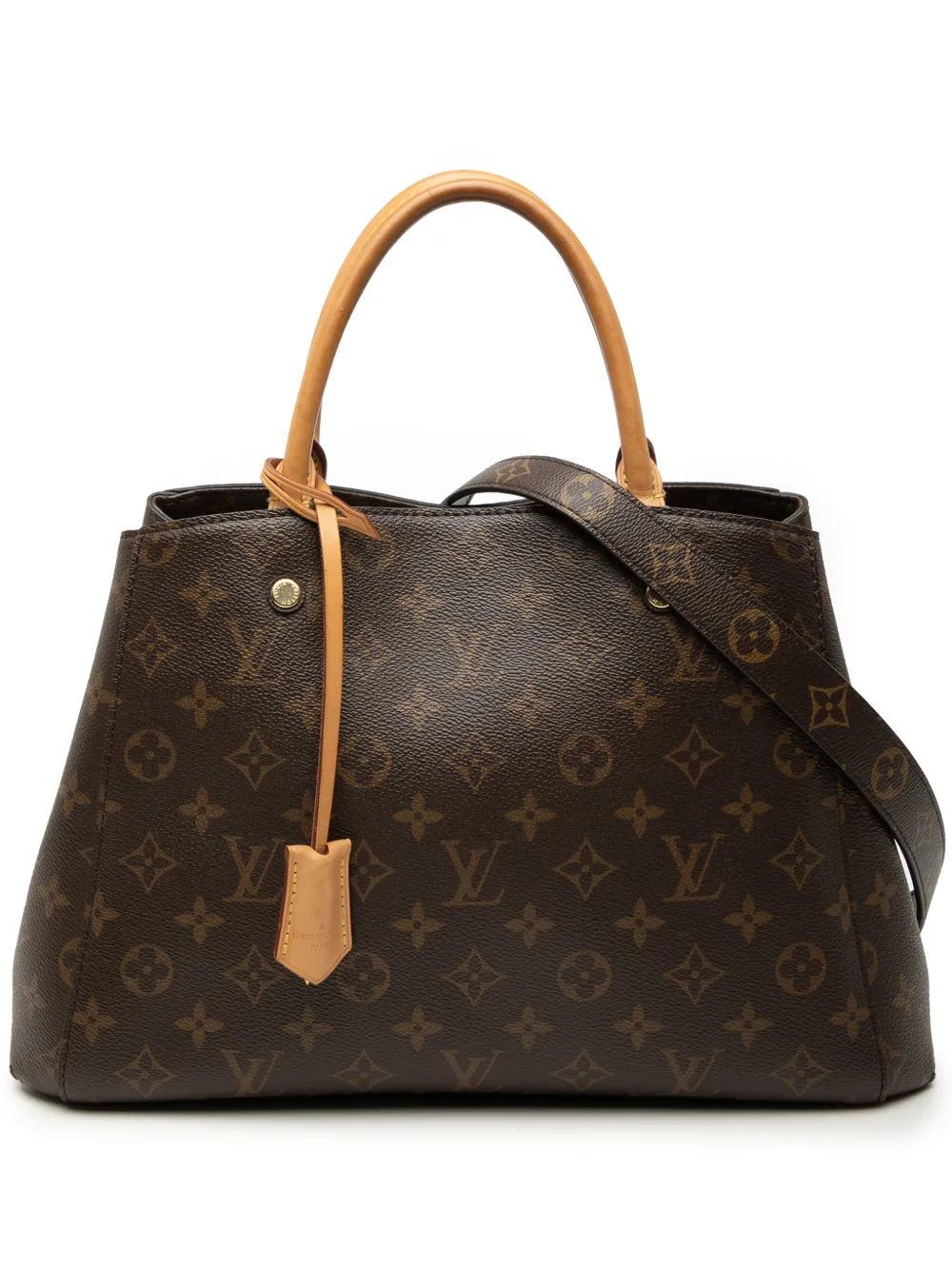 Louis Vuitton Pre-Owned 2016 Monogram Montaigne MM satchel - Marrone