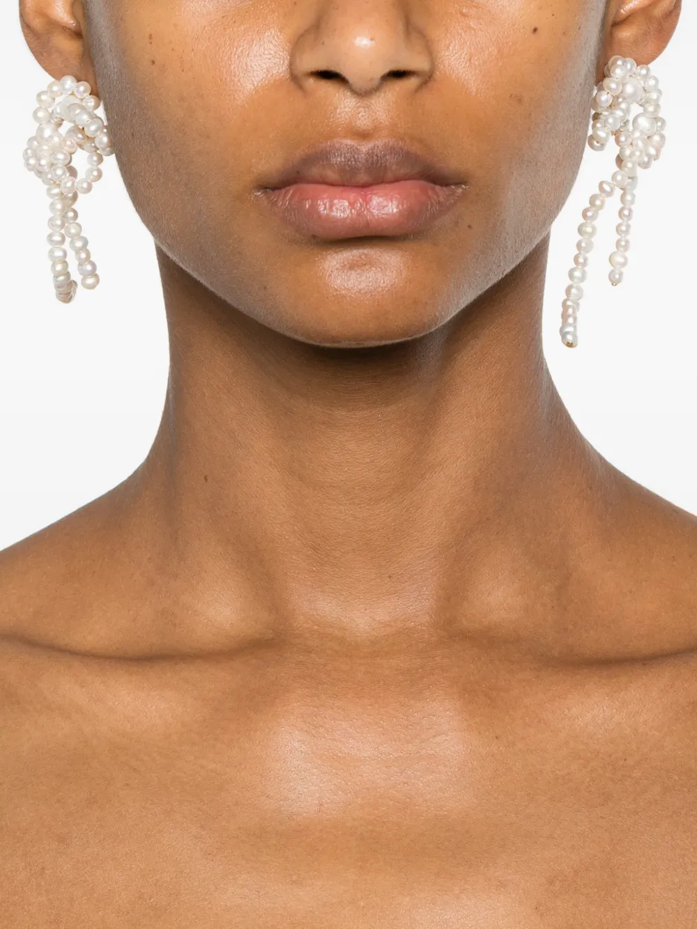 Completedworks Pearl-embellished Drop Earrings in Gold, view 2