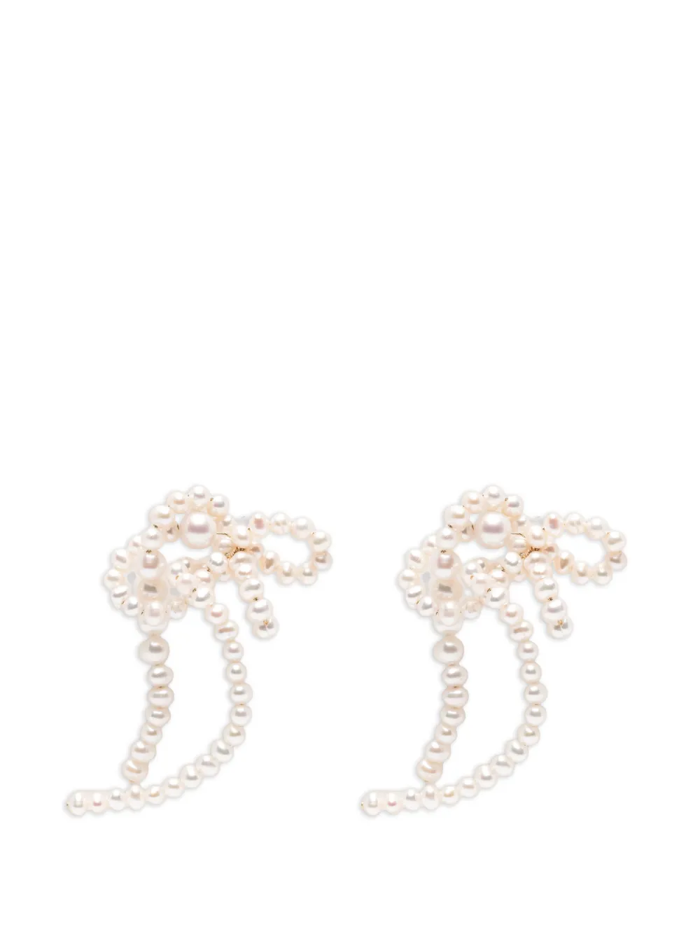 Completedworks pearl-embellished drop earrings - Oro