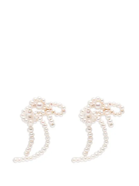 Completedworks pearl-embellished drop earrings