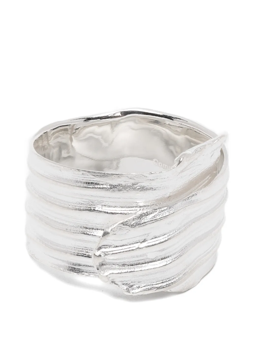 Completedworks textured wrap-design ring - Argento