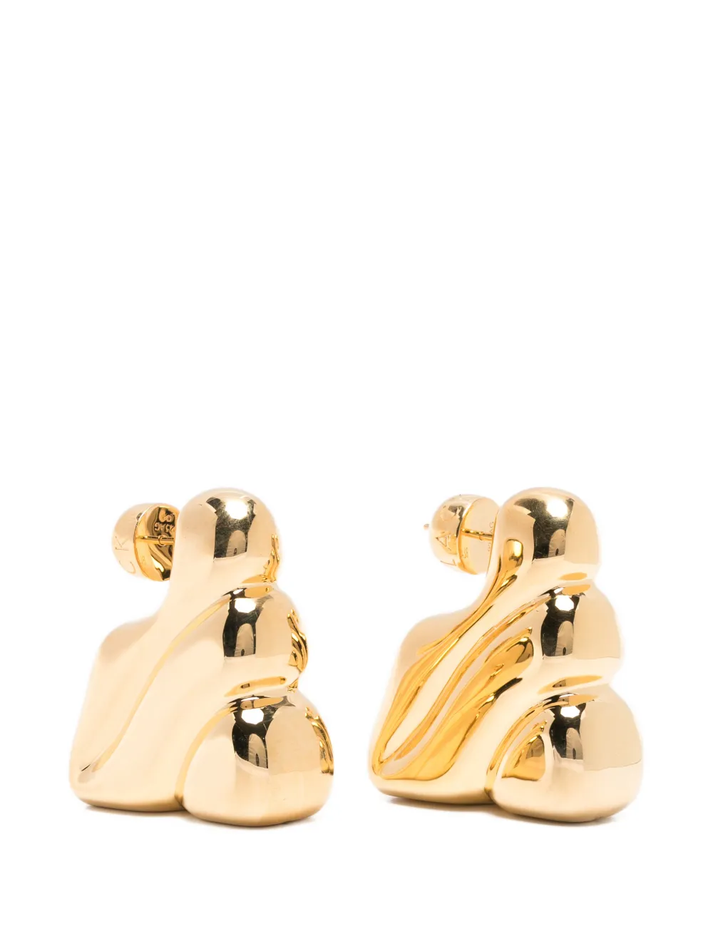 Maria Black medium Bogota wavy earrings - Gold