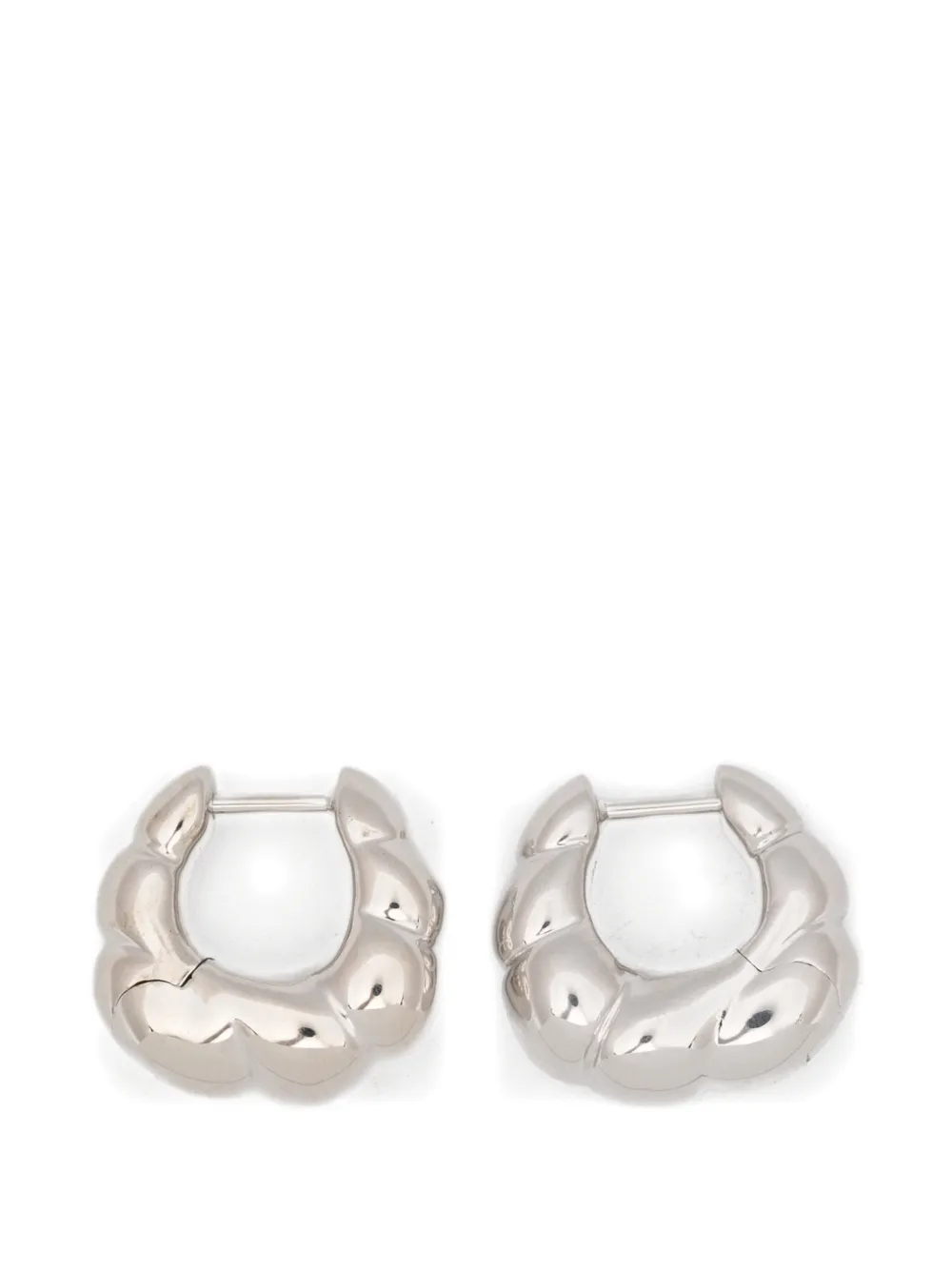 Maria Black Robe Huggie earrings - Argento