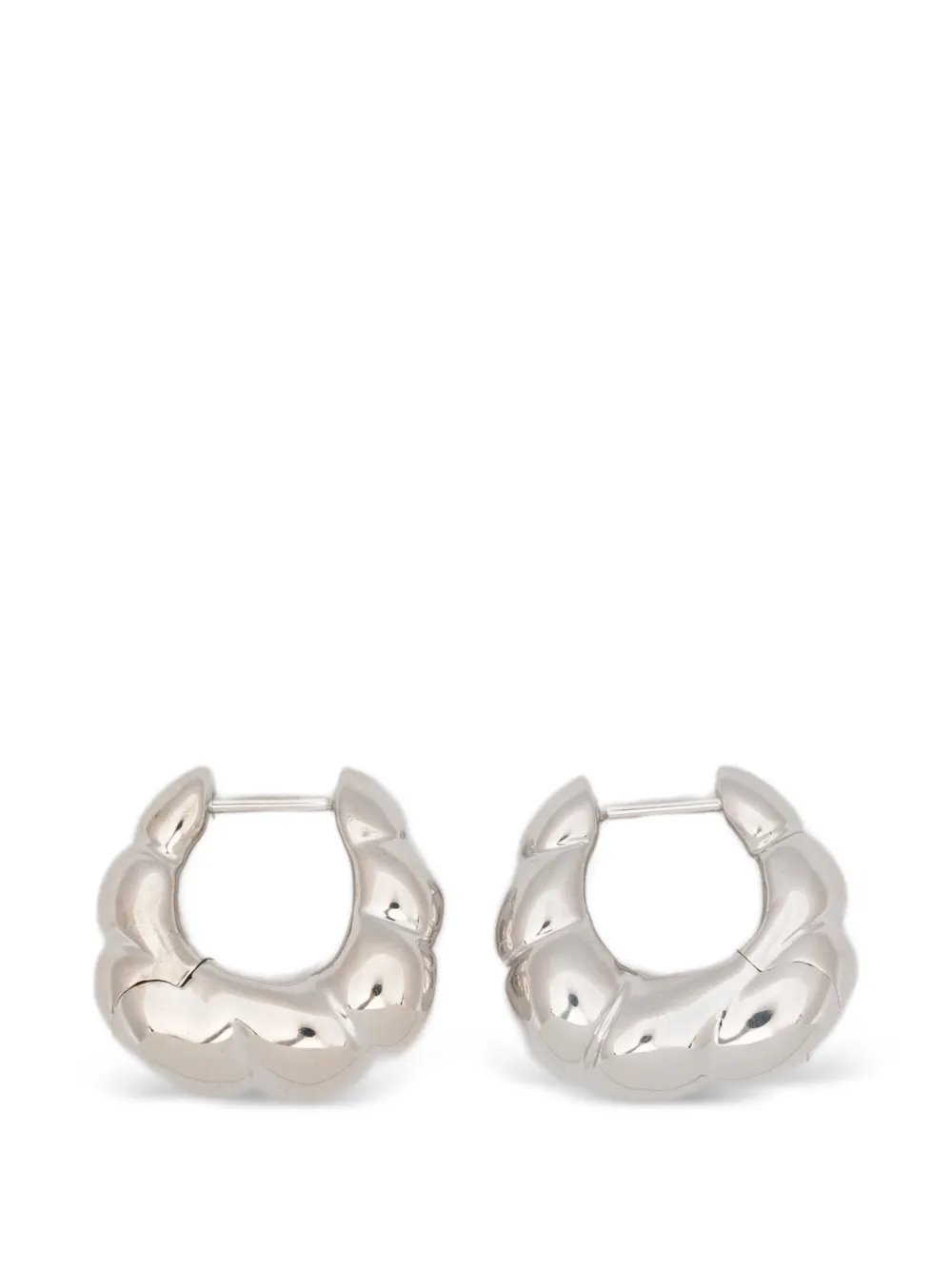 Maria Black Robe Huggie earrings - Argento
