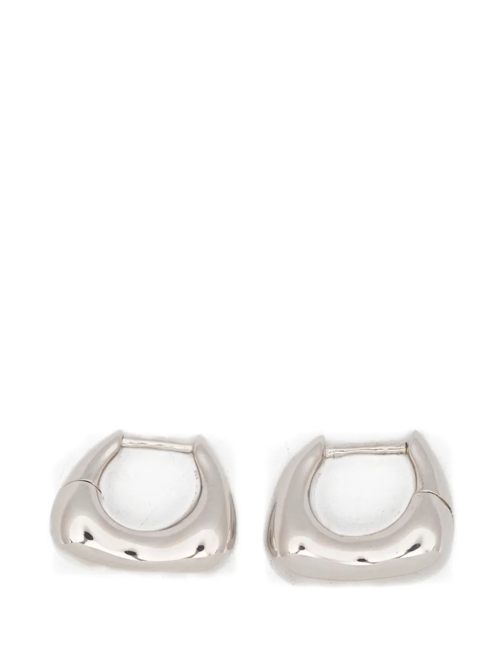 Maria Black Satchel Huggie earrings - Argento