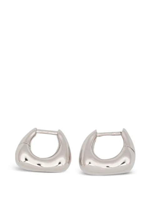 Maria Black Satchel Huggie earrings