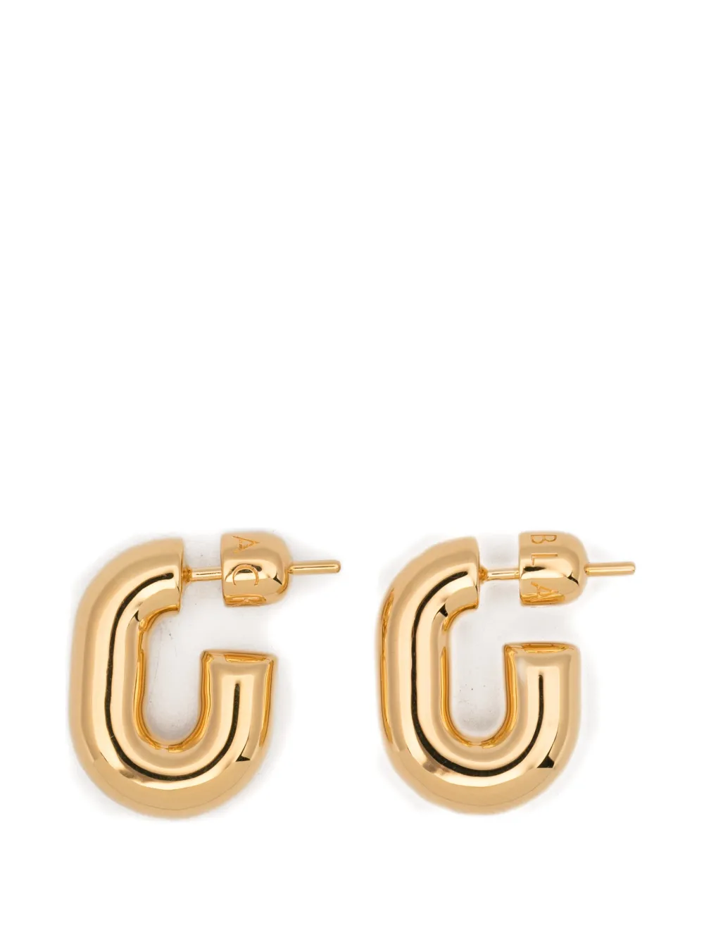 Maria Black small Forma chunky hoop earrings - Oro