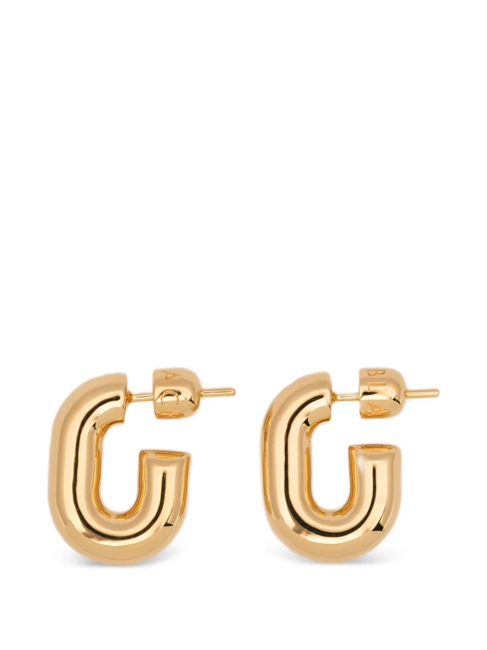 Maria Black small Forma chunky hoop earrings - Oro