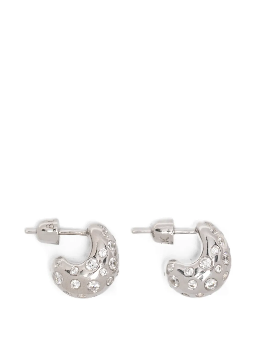 Maria Black Tryvann Popcorn zirconia-embellished earrings - Silber