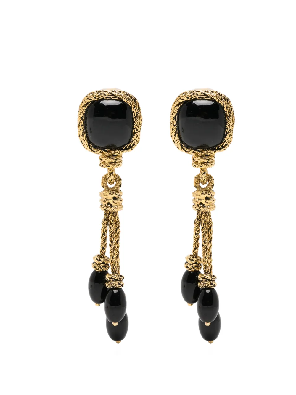 Aurelie Bidermann Miki onyx earrings - Giallo