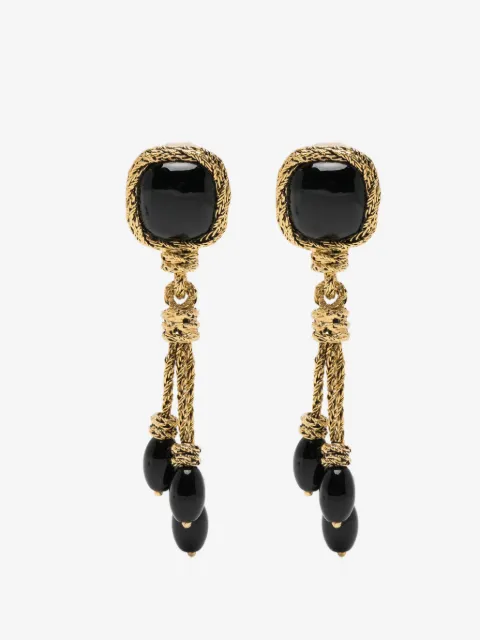 Aurelie Bidermann aretes Miki con ónix