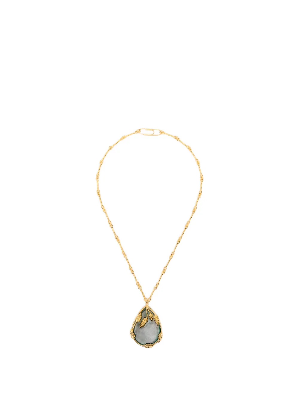 Aurelie Bidermann Françoise paperclip-fastening necklace - Gold
