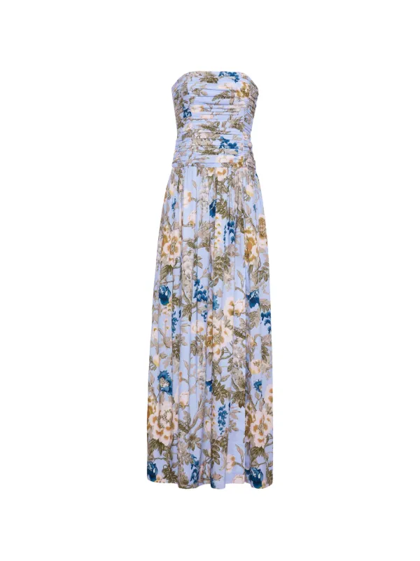 cara cara blue floral dress Cara Cara Candy Blue Floral Belted Mini Dress