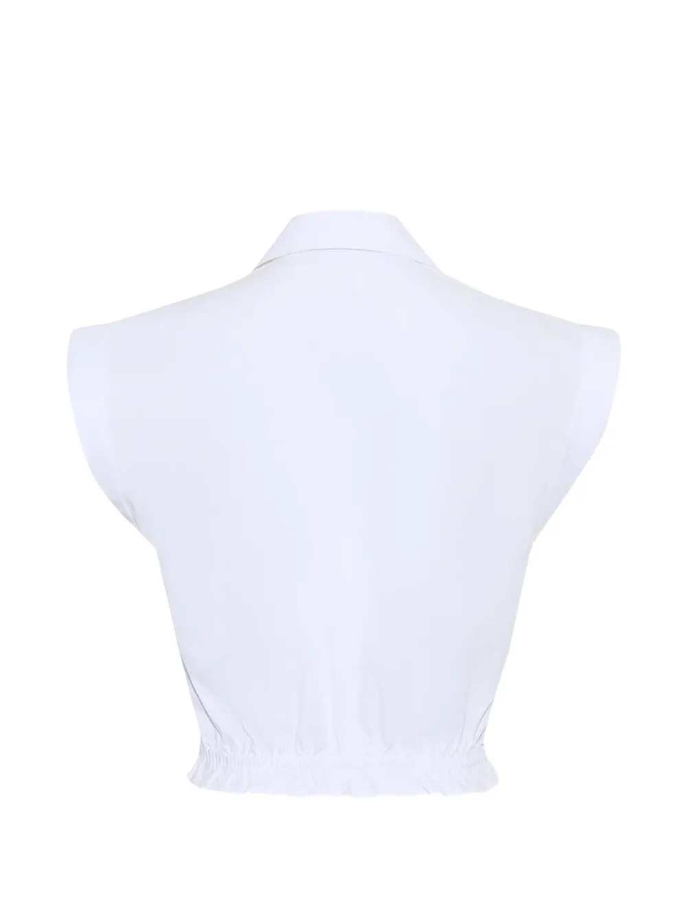 Cara Octavia blouse met trekkoordtaille Wit