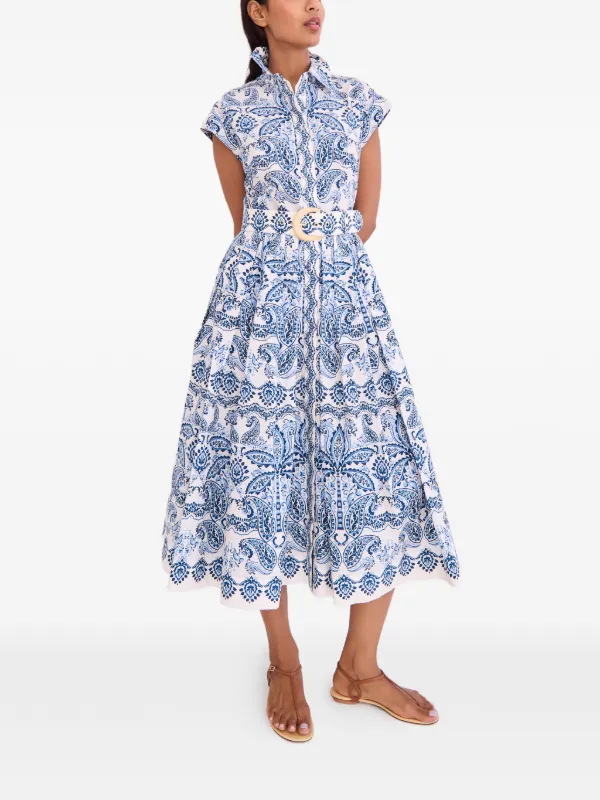 cara cara blue and white dress Octavia Dress in Cotton