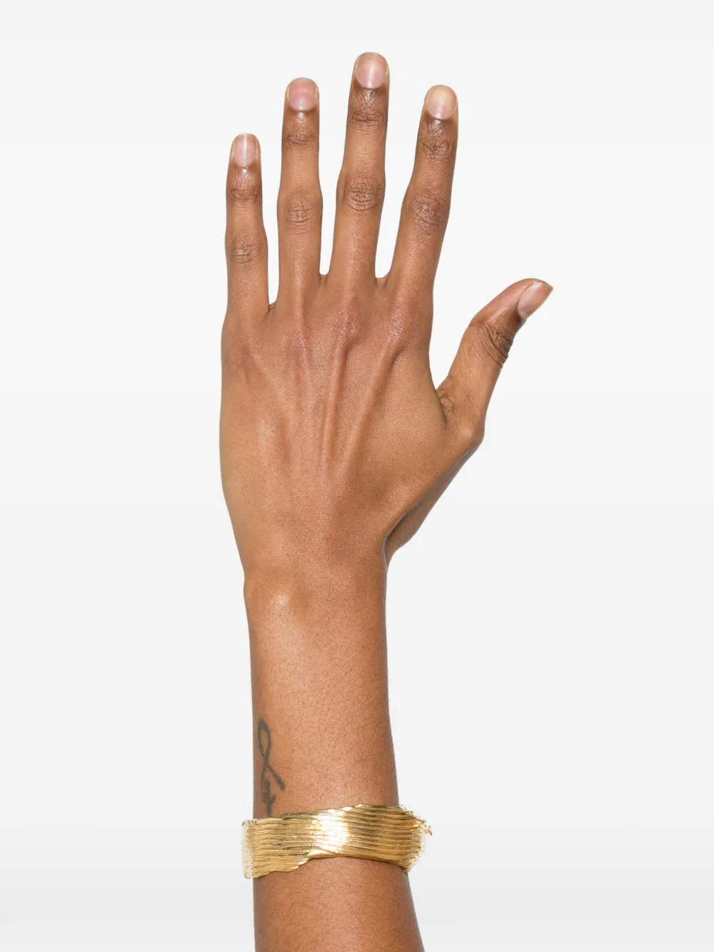 Completedworks Textured-finish Cuff Bracelet in Gold, view 2