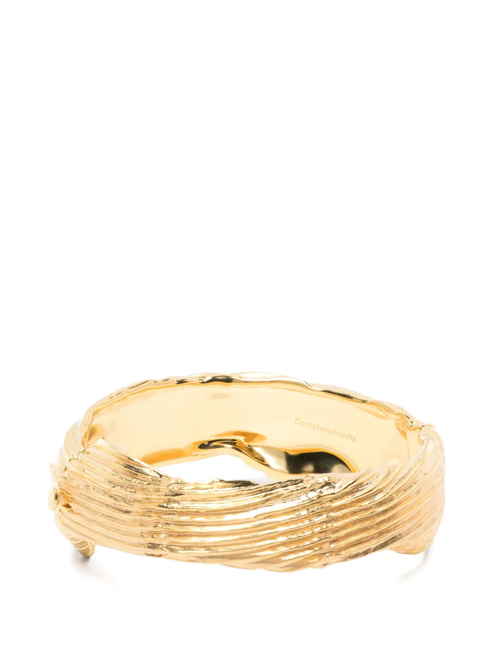 Completedworks textured-finish cuff bracelet - Oro