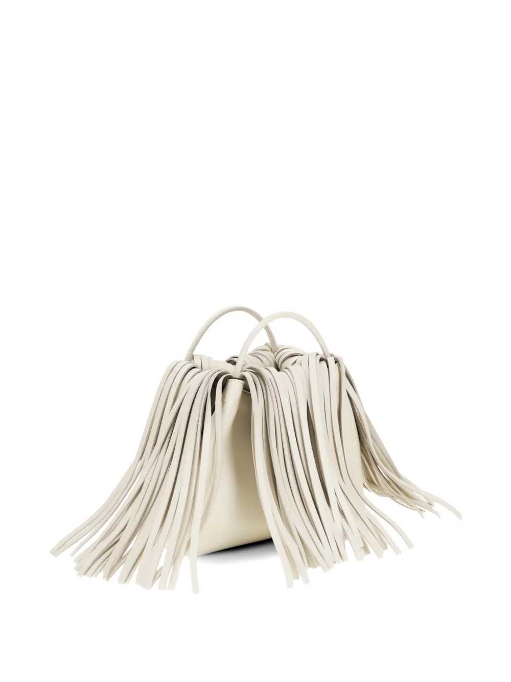 Givenchy Kleine Facet bucket-tas met franje Beige