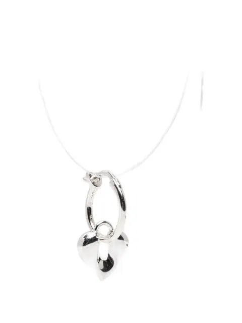 Missoma Molten heart-charm hoop earrings