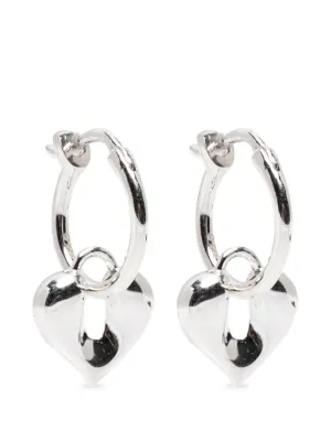 Hatton Labs シルバー シングルフープピアス ペア 新品 Hatton Labs マルチストーン ピアス | シルバートーン | FARFETCH JP