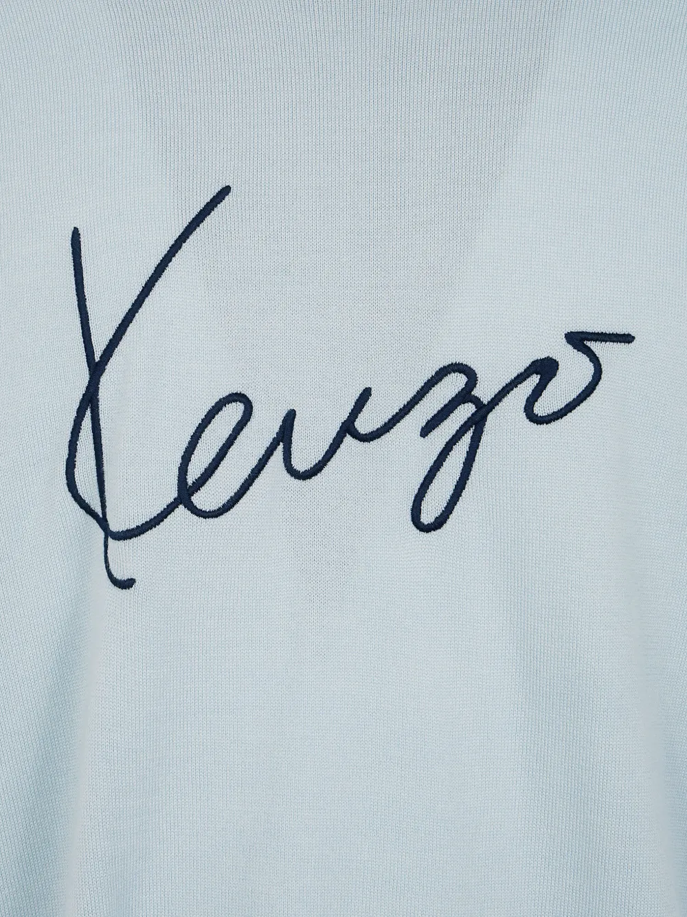 Kenzo T-shirt met geborduurd logo Blauw