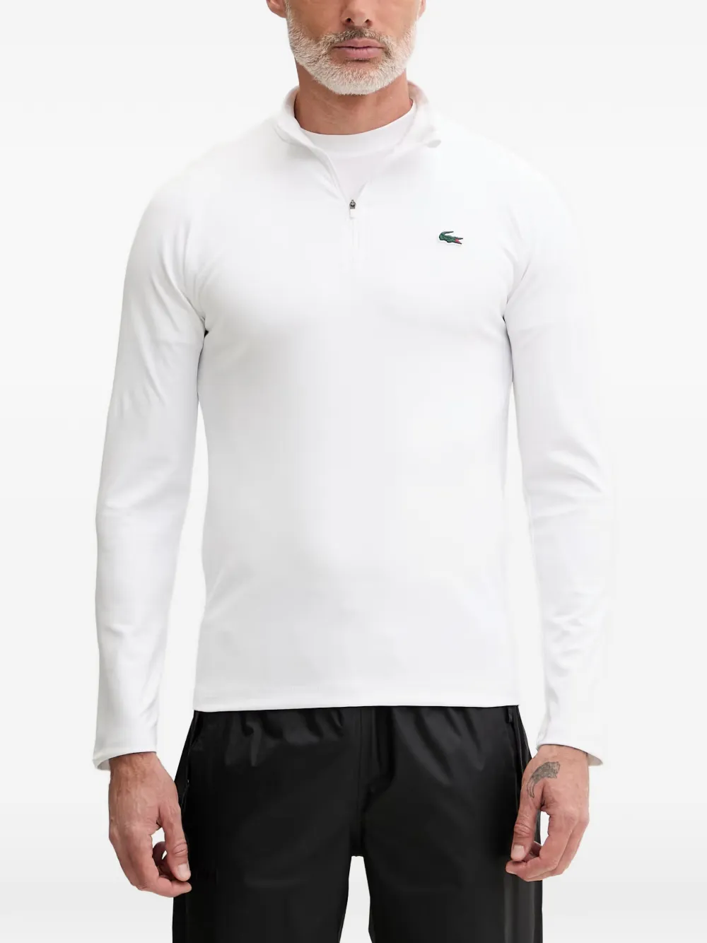 Lacoste quarter-zip sweatshirt - Weiß