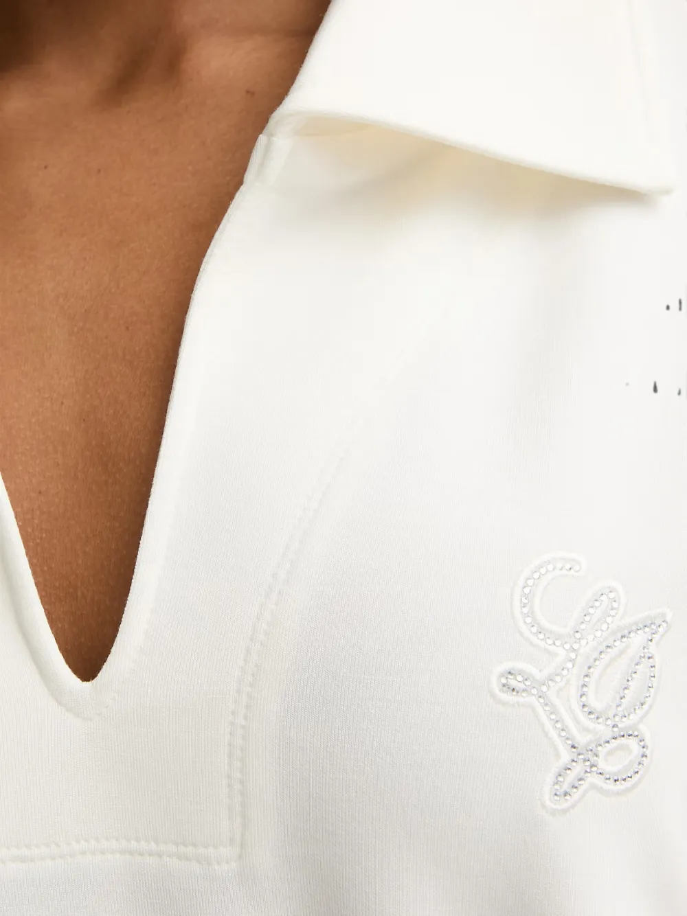 LIU JO Mini-jurk met geborduurd logo Wit