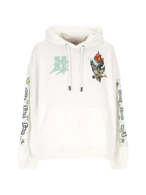 Off-White graphic-print drawstring hoodie