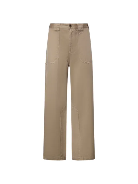 LOEWE logo-patch straight-leg pants