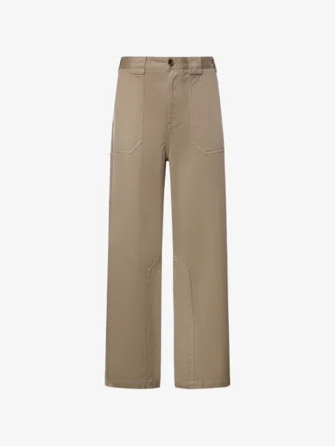 LOEWE logo-patch straight-leg pants