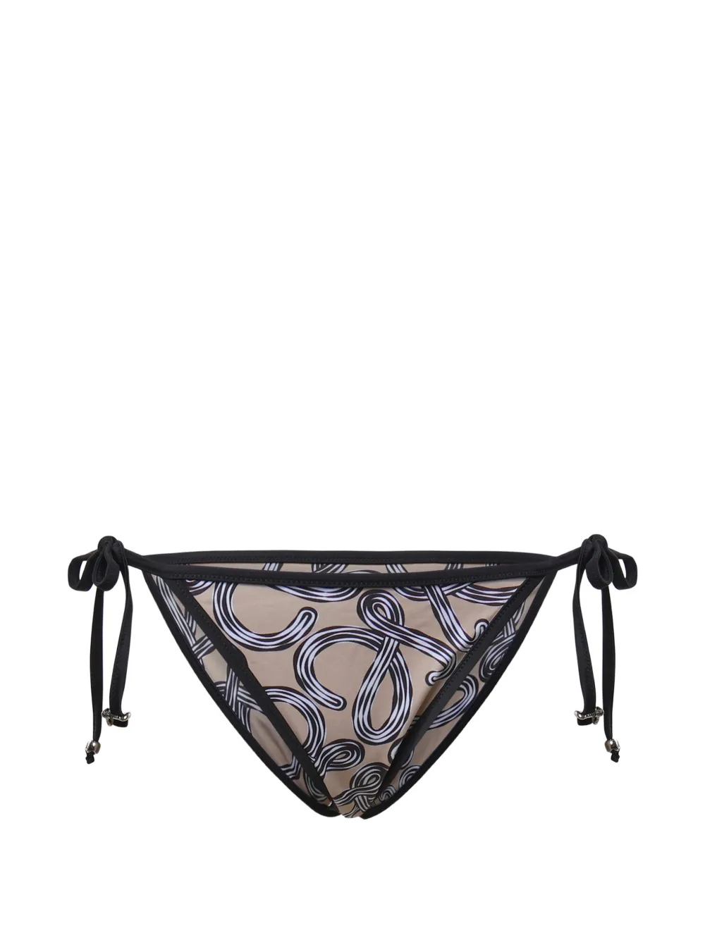 LOEWE Anagram-print bikini bottoms - Nude