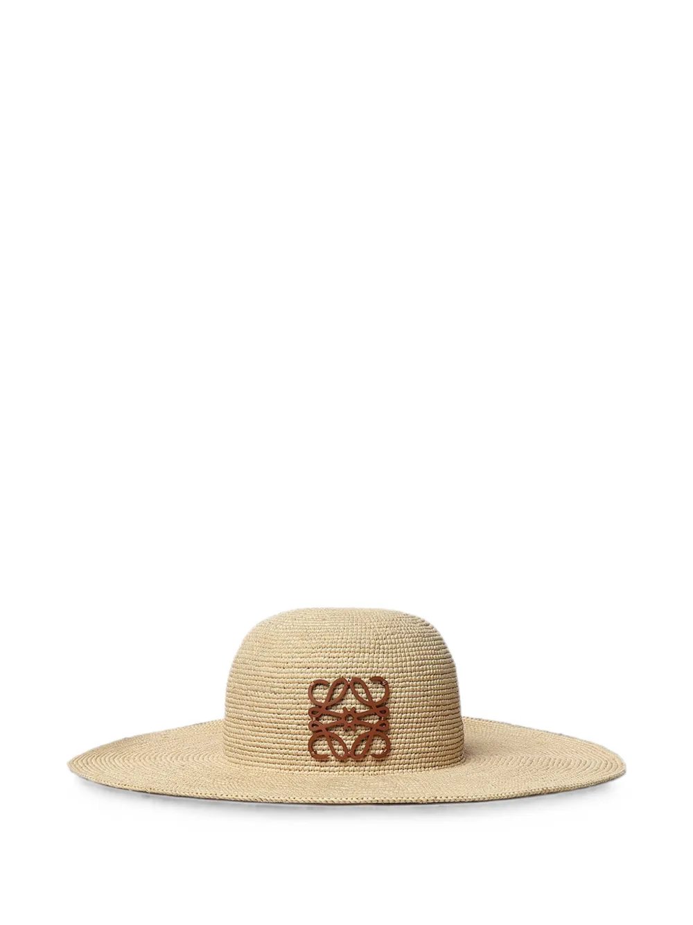LOEWE x Paula's Ibiza Anagram wide-brim sun hat - Nude