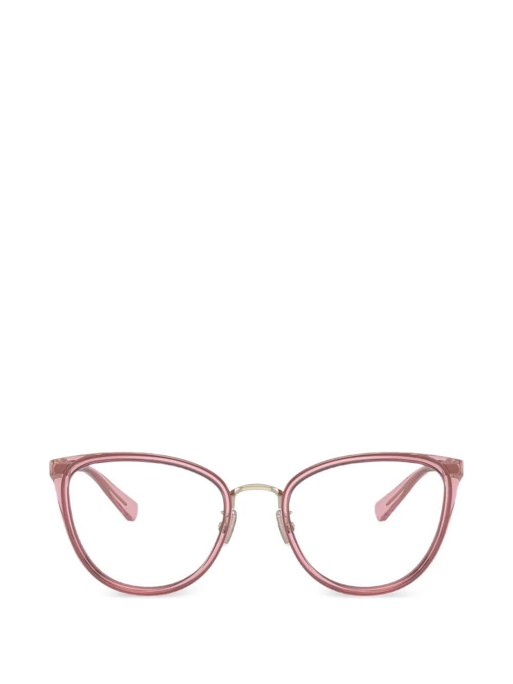 Coach Occhiali da sole cat-eye con placca logo - Rosa