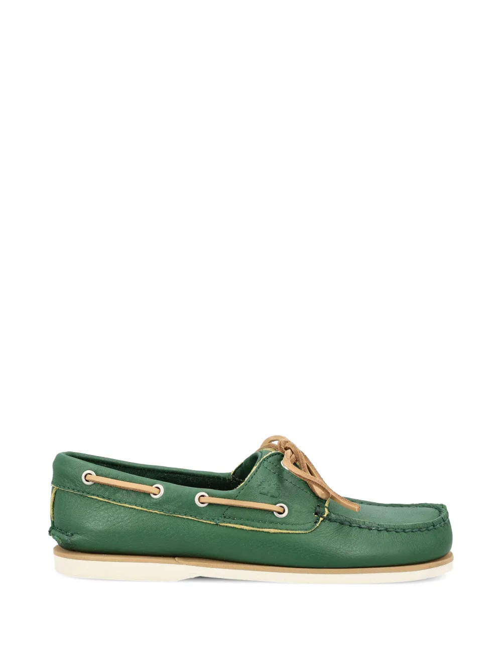 Timberland lace-up leather boat shoes - Verde