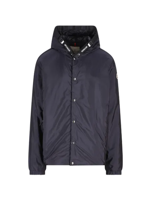 Moncler logo-tape hooded jacket