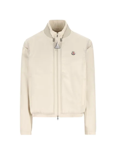 Moncler logo-patch detachable-sleeve jacket