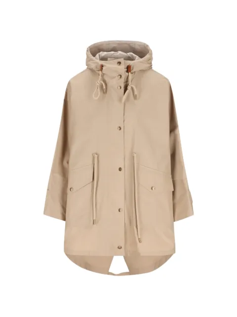Moncler drawstring-waist hooded parka