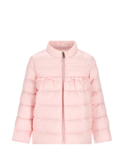 Moncler Enfant Casaco matelassê com babados