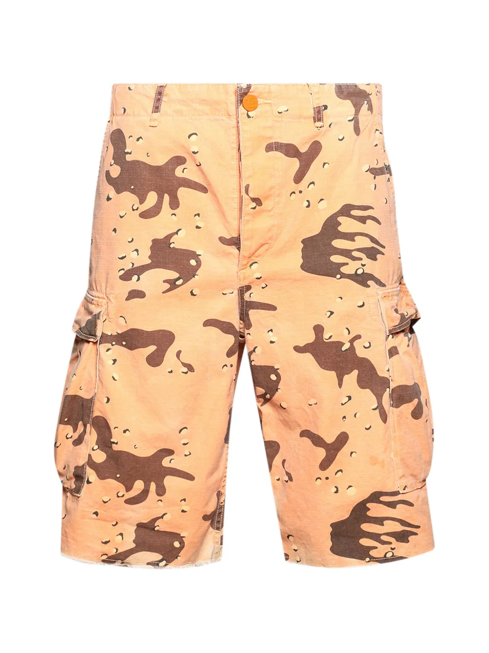 HELLSTAR camo-print cargo shorts - Orange