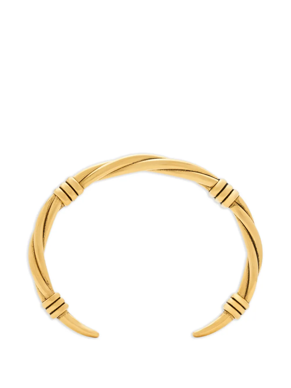 Saint Laurent twisted-wire cuff bracelet - Gold