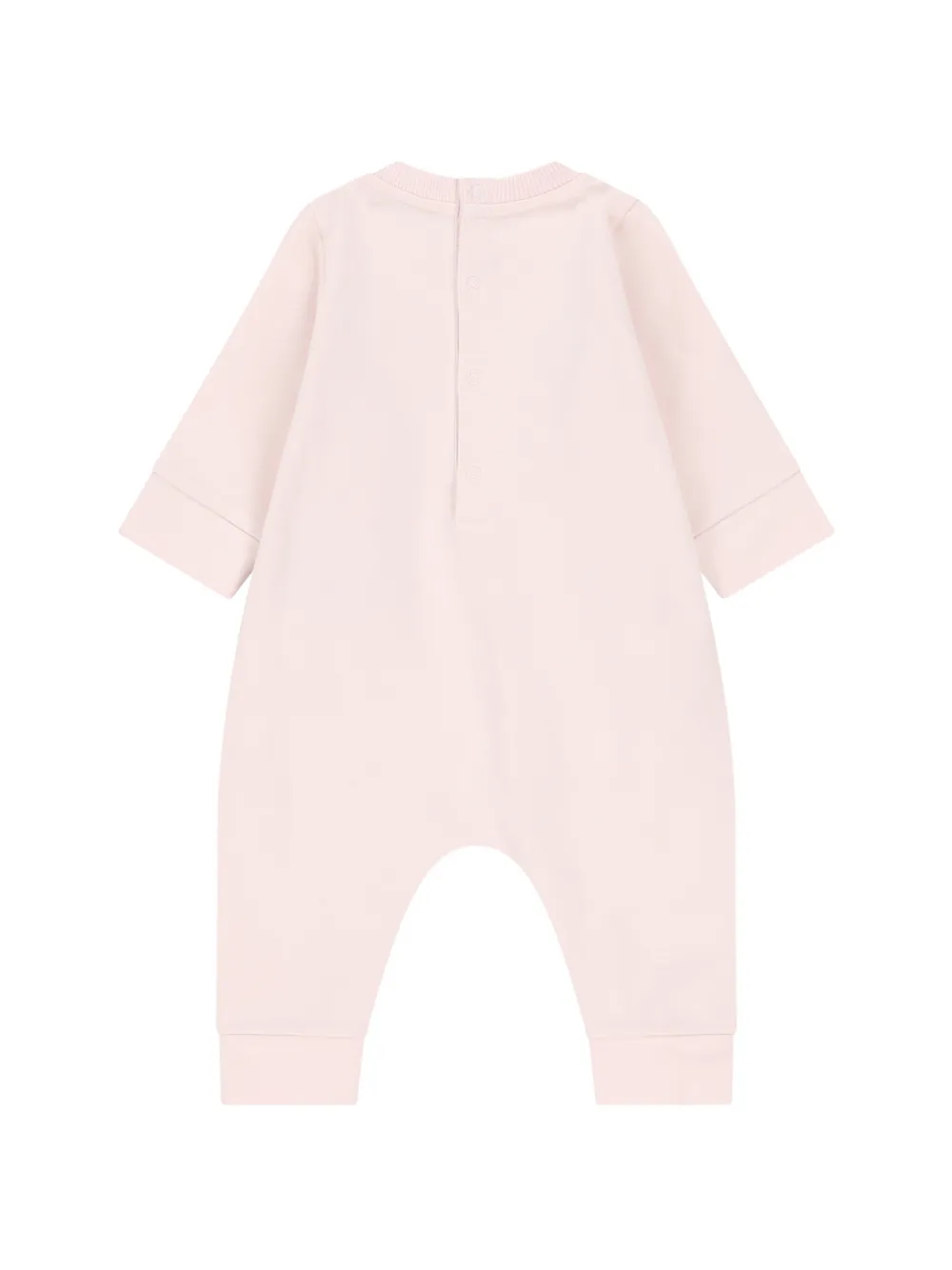 Moncler Enfant Romper met logo-print met patch-detail Roze
