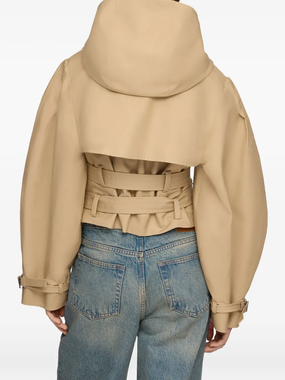 GANNI Jack met dubbele rij knopen Beige