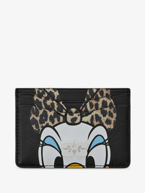 GANNI x Disney leopard-print character-motif card holder