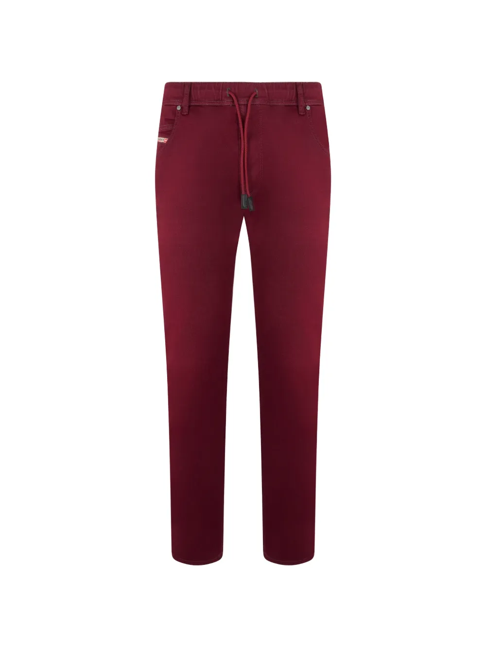 Diesel drawstring-waist straight-leg jeans - Rosso