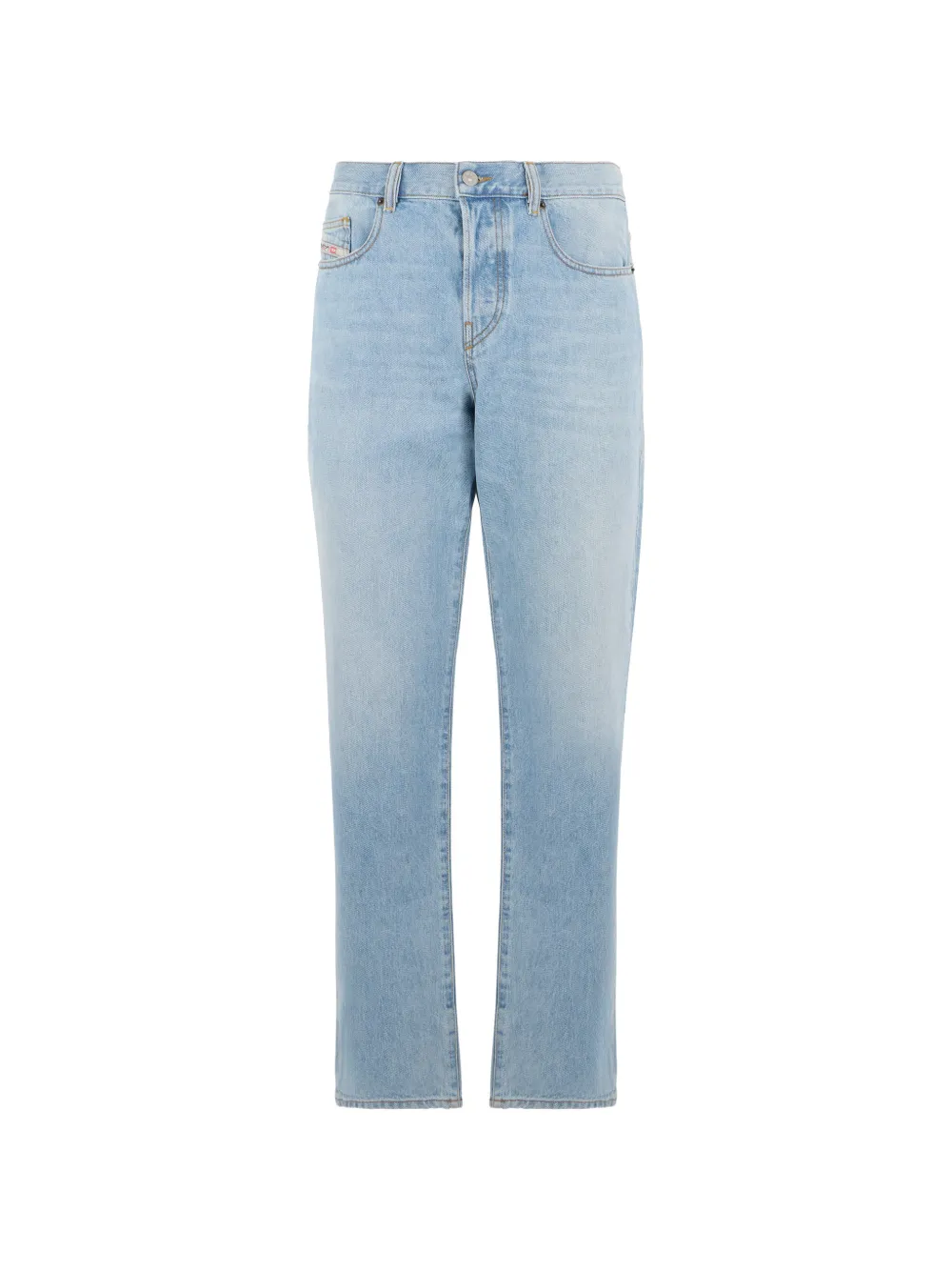 Diesel washed-finish straight-leg jeans - Blu