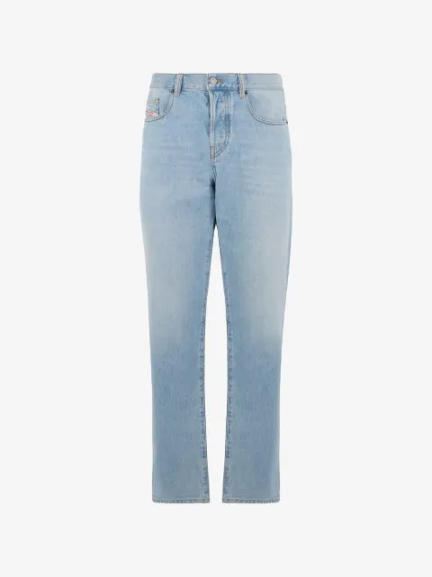 Diesel Calça jeans reta com acabamento desbotado