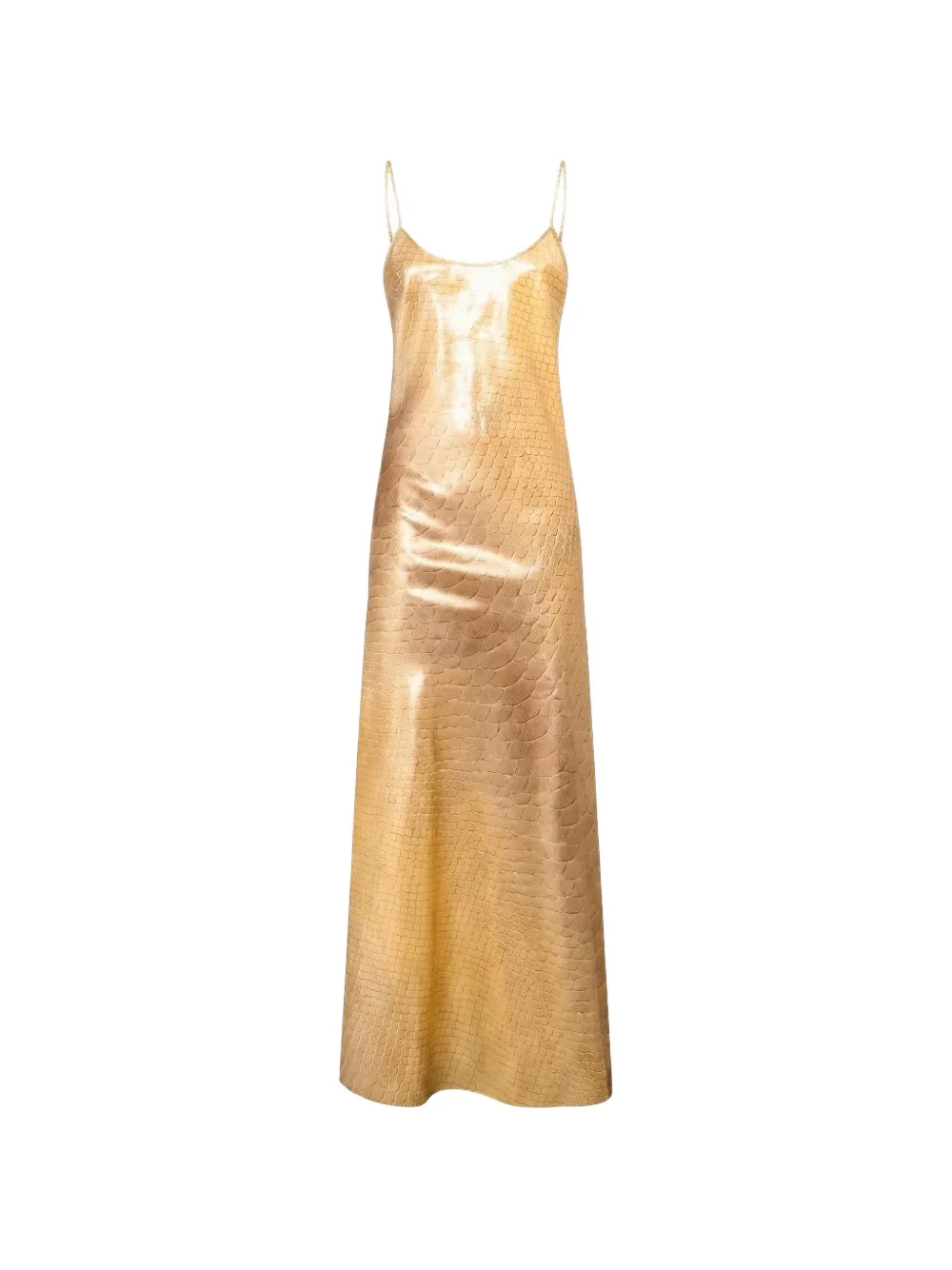 Roberto Cavalli cowl-back maxi dress - Oro