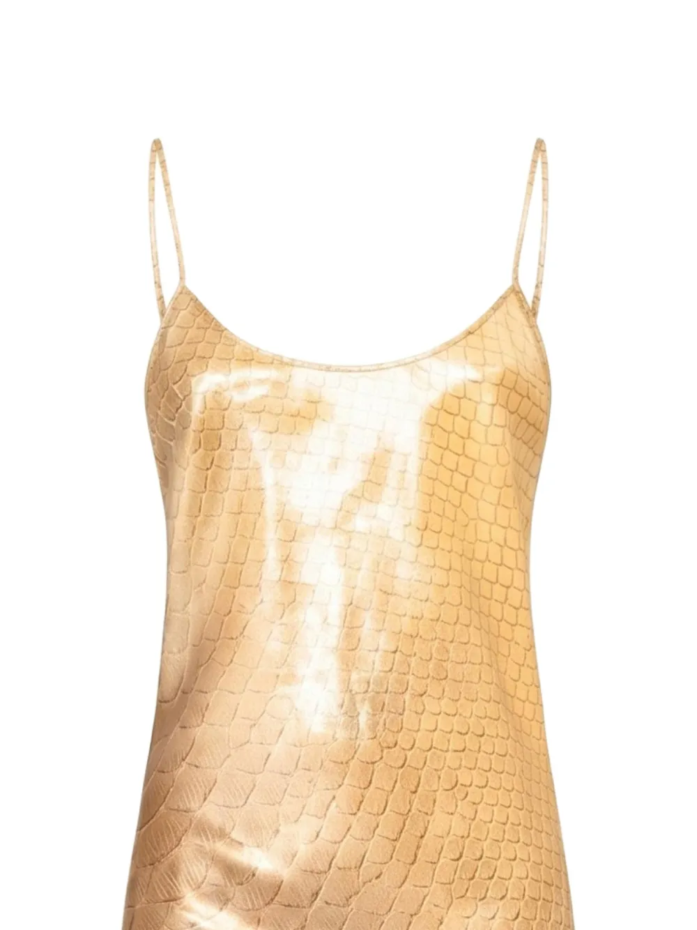 Roberto Cavalli Maxi-jurk met gedrapeerde achterkant Goud
