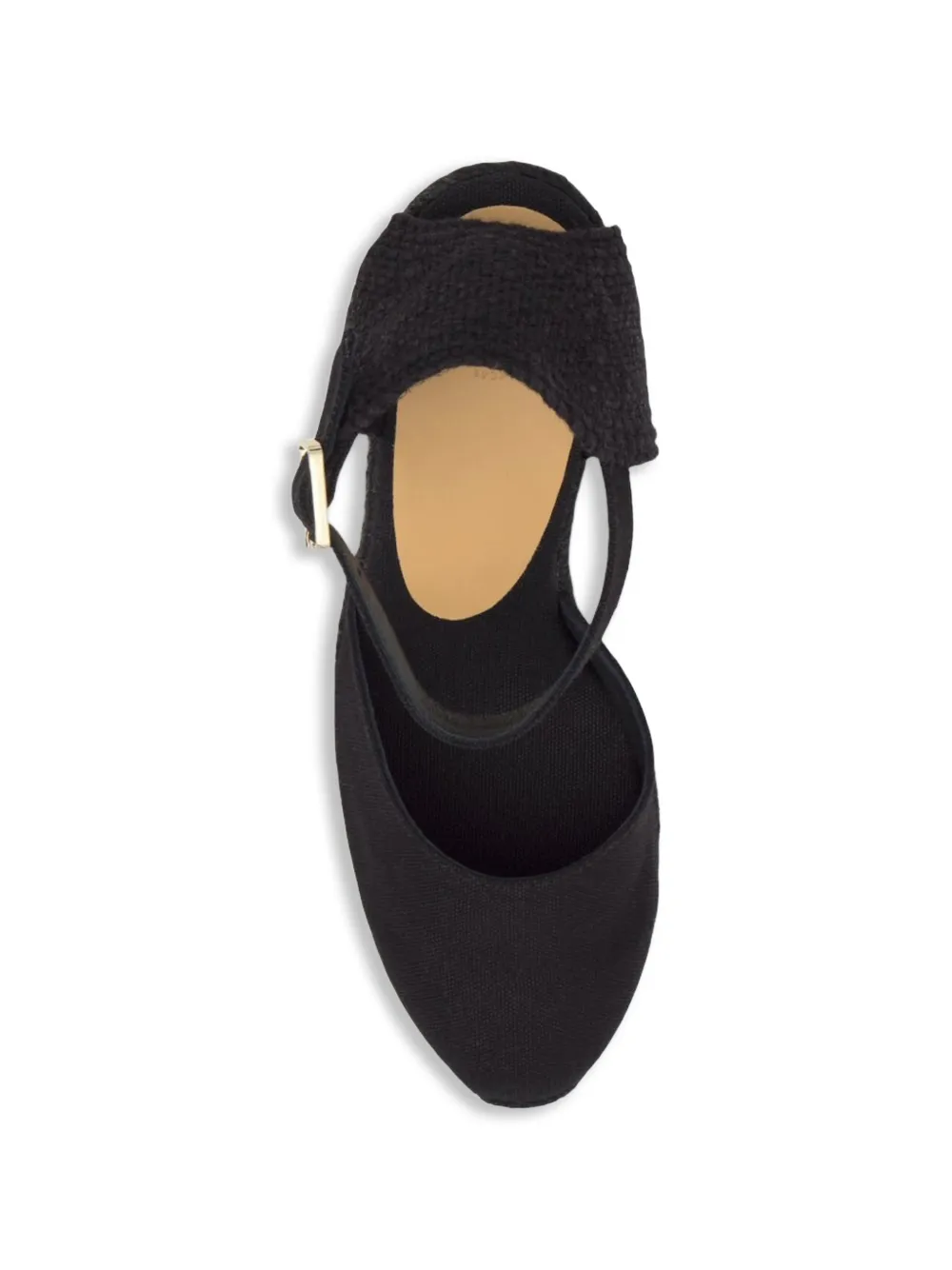 Castañer Carol C buckle-fastening wedge espadrilles Zwart