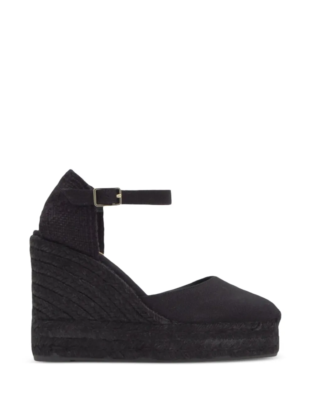 Castañer Carol C buckle-fastening wedge espadrilles Zwart